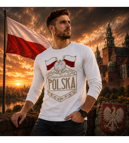 LONGSLEEVE PATRIOTYCZNY   CAŁE SERCE DLA NIEJ